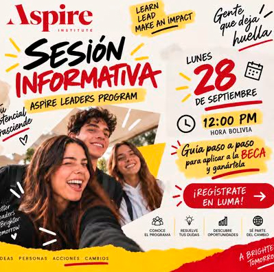 Conoce Aspire Leaders Program y todas sus oportunidades. Recibe una guía paso a paso para aplicar a la BECA y ganártela.