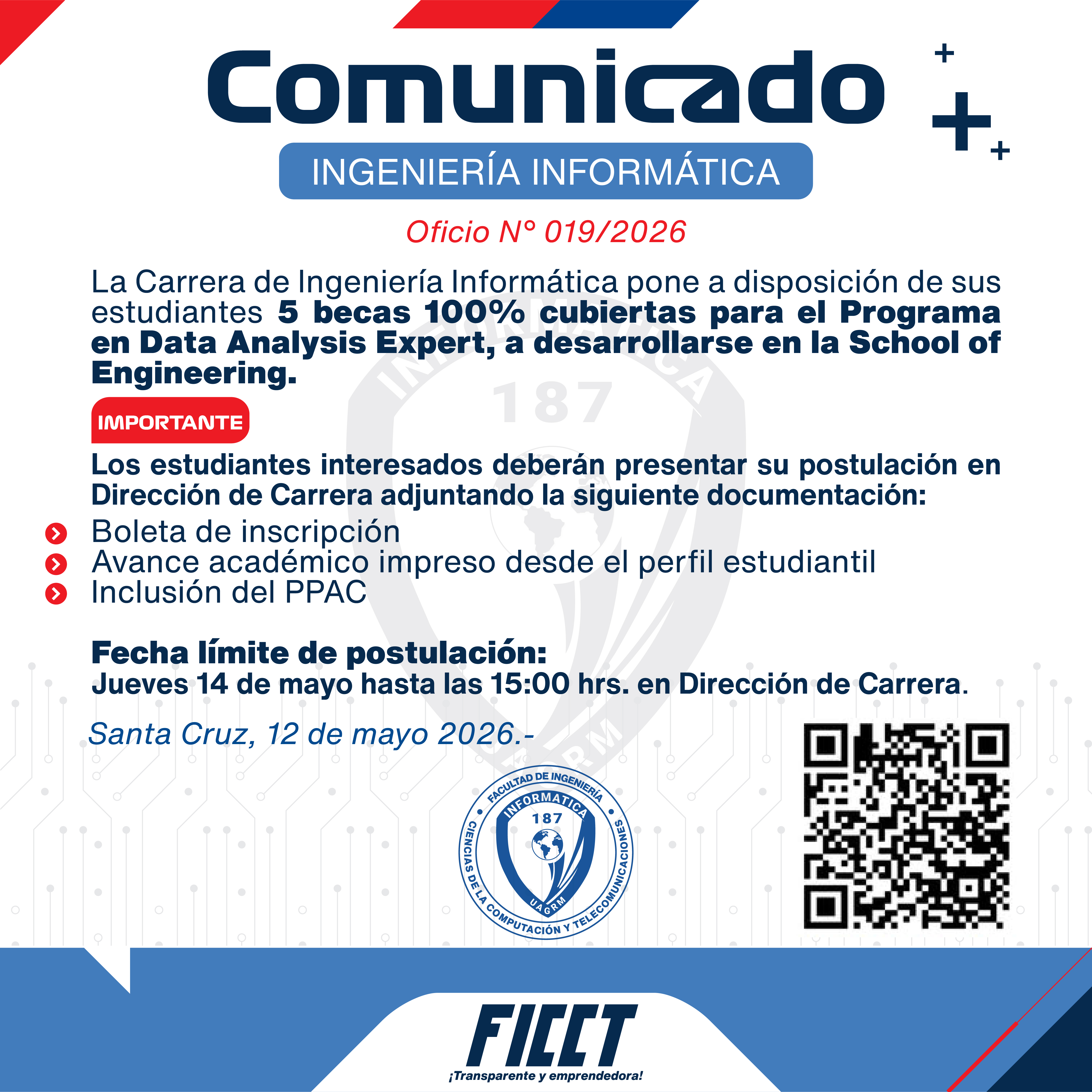 📢 Ingeniería Informática y Robótica habilita 5 becas 100% para el programa Data Analysis Expert.