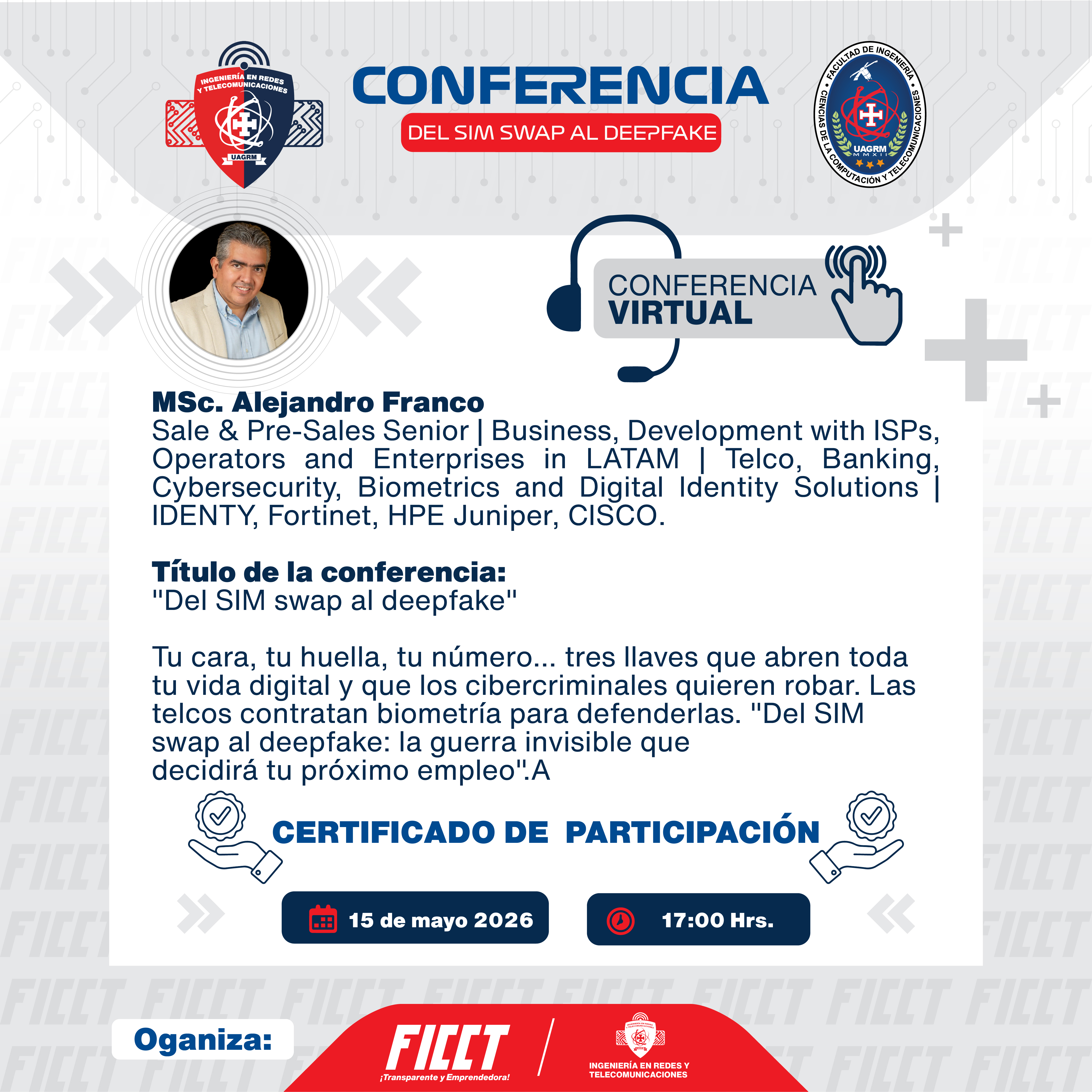 𝐂𝐨𝐧𝐟𝐞𝐫𝐞𝐧𝐜𝐢𝐚 𝐕𝐢𝐫𝐭𝐮𝐚𝐥: ❞𝐃𝐞𝐥 𝐒𝐈𝐌 𝐒𝐰𝐚𝐩 𝐚𝐥 𝐃𝐞𝐞𝐩𝐟𝐚𝐤𝐞❞