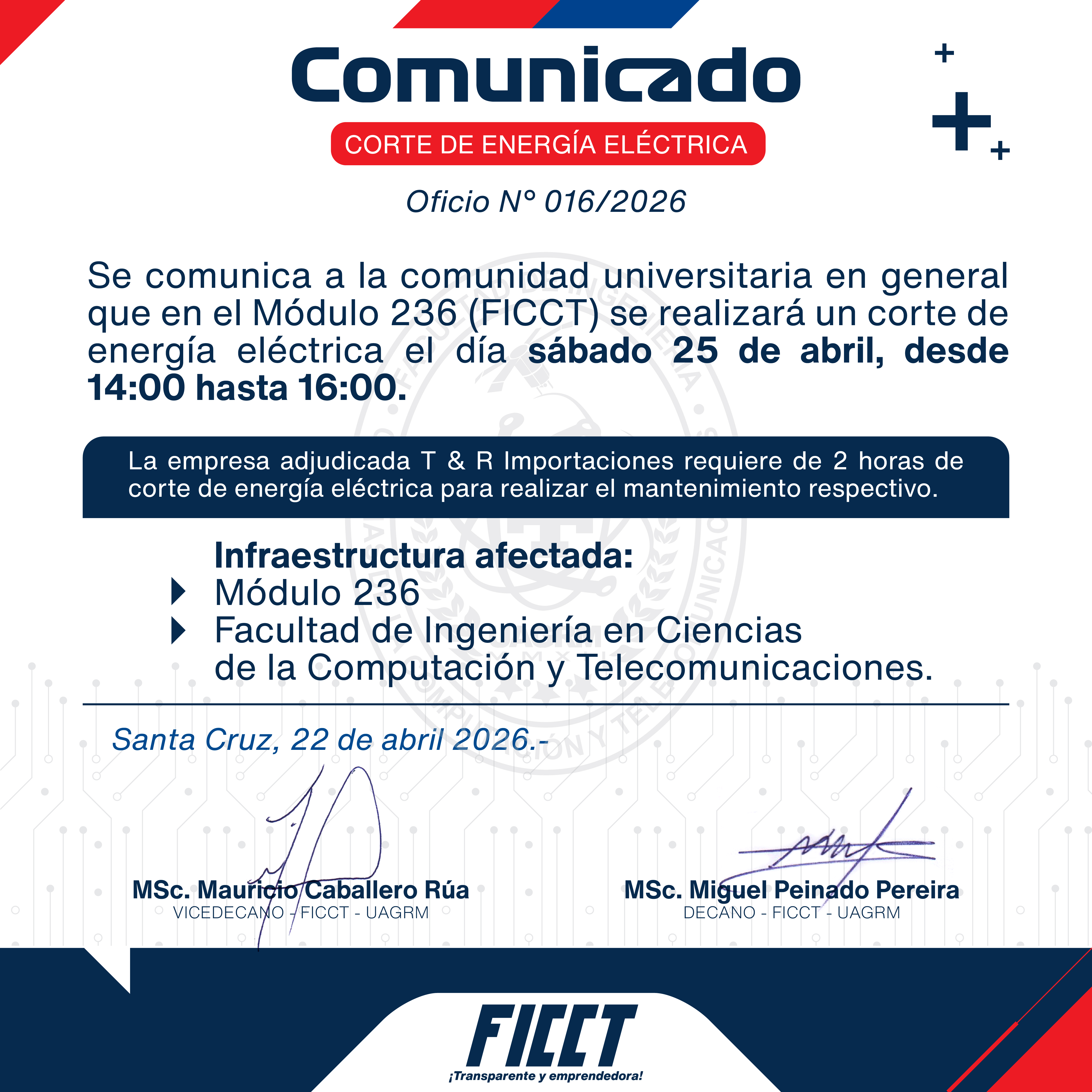 𝐂𝐨𝐦𝐮𝐧𝐢𝐜𝐚𝐝𝐨 – 𝐂𝐨𝐫𝐭𝐞 𝐝𝐞 𝐋𝐮𝐳