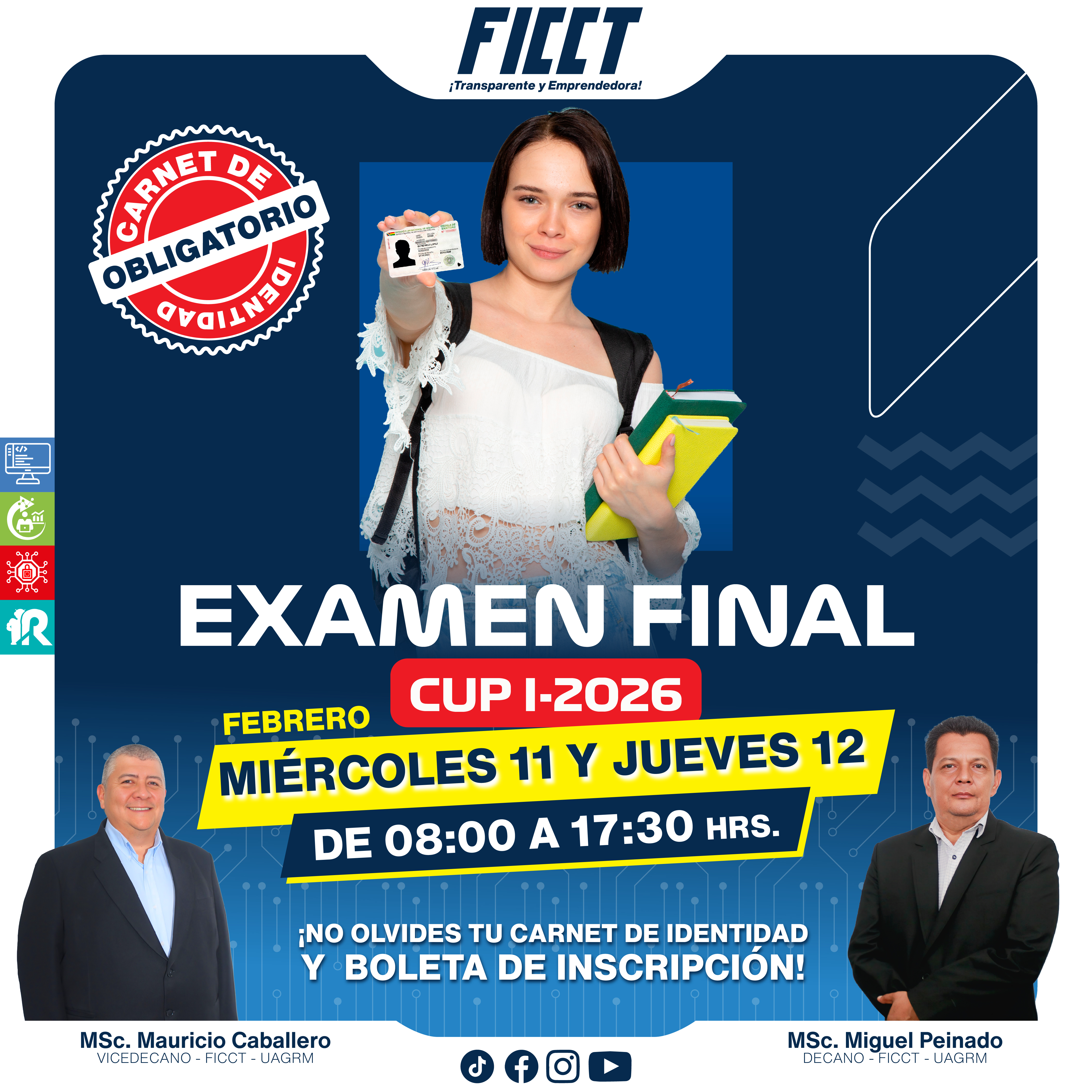 AVISO IMPORTANTE – EXAMEN FINAL CUP I-2026