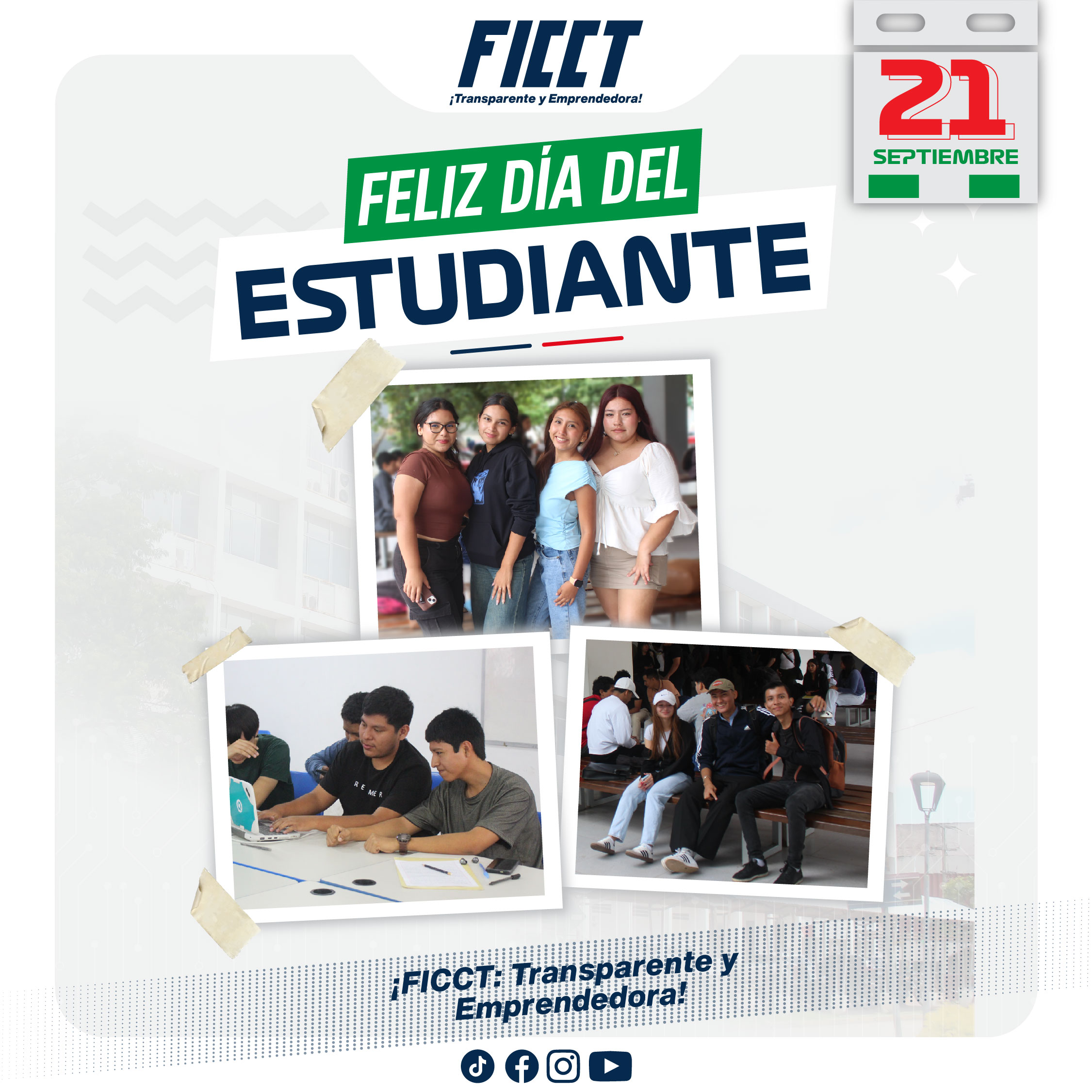 🎓✨ ¡𝙁𝙚𝙡𝙞𝙯 𝘿𝙞́𝙖 𝙙𝙚𝙡 𝙀𝙨𝙩𝙪𝙙𝙞𝙖𝙣𝙩𝙚 FICCT❗ ✨🎓