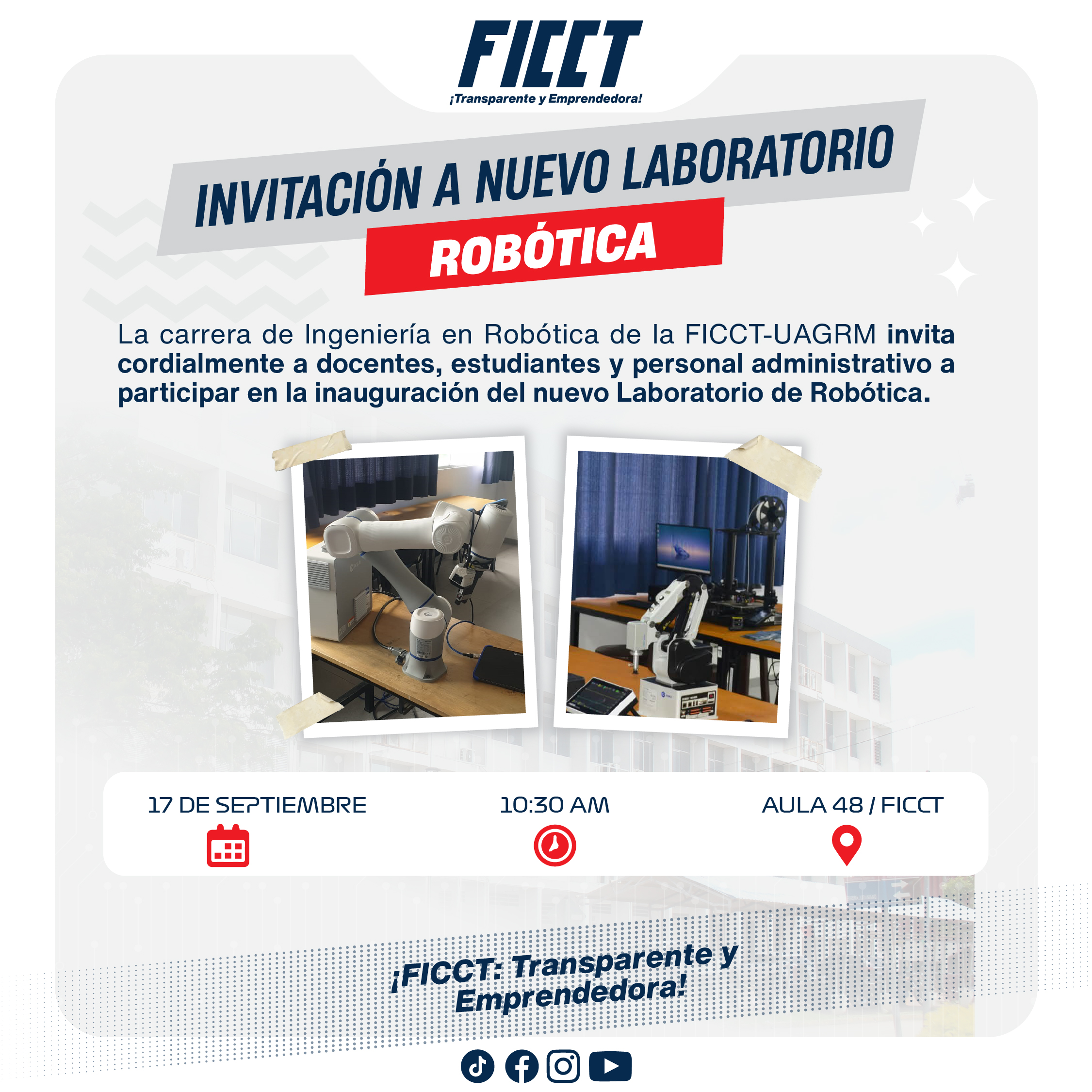 🤖✨ ¡𝗟𝗔 𝗙𝗜𝗖𝗖𝗧-𝗨𝗔𝗚𝗥𝗠 𝗜𝗡𝗔𝗨𝗚𝗨𝗥𝗔 𝗦𝗨 𝗡𝗨𝗘𝗩𝗢 𝗟𝗔𝗕𝗢𝗥𝗔𝗧𝗢𝗥𝗜𝗢 𝗗𝗘 𝗥𝗢𝗕𝗢́𝗧𝗜𝗖𝗔❗