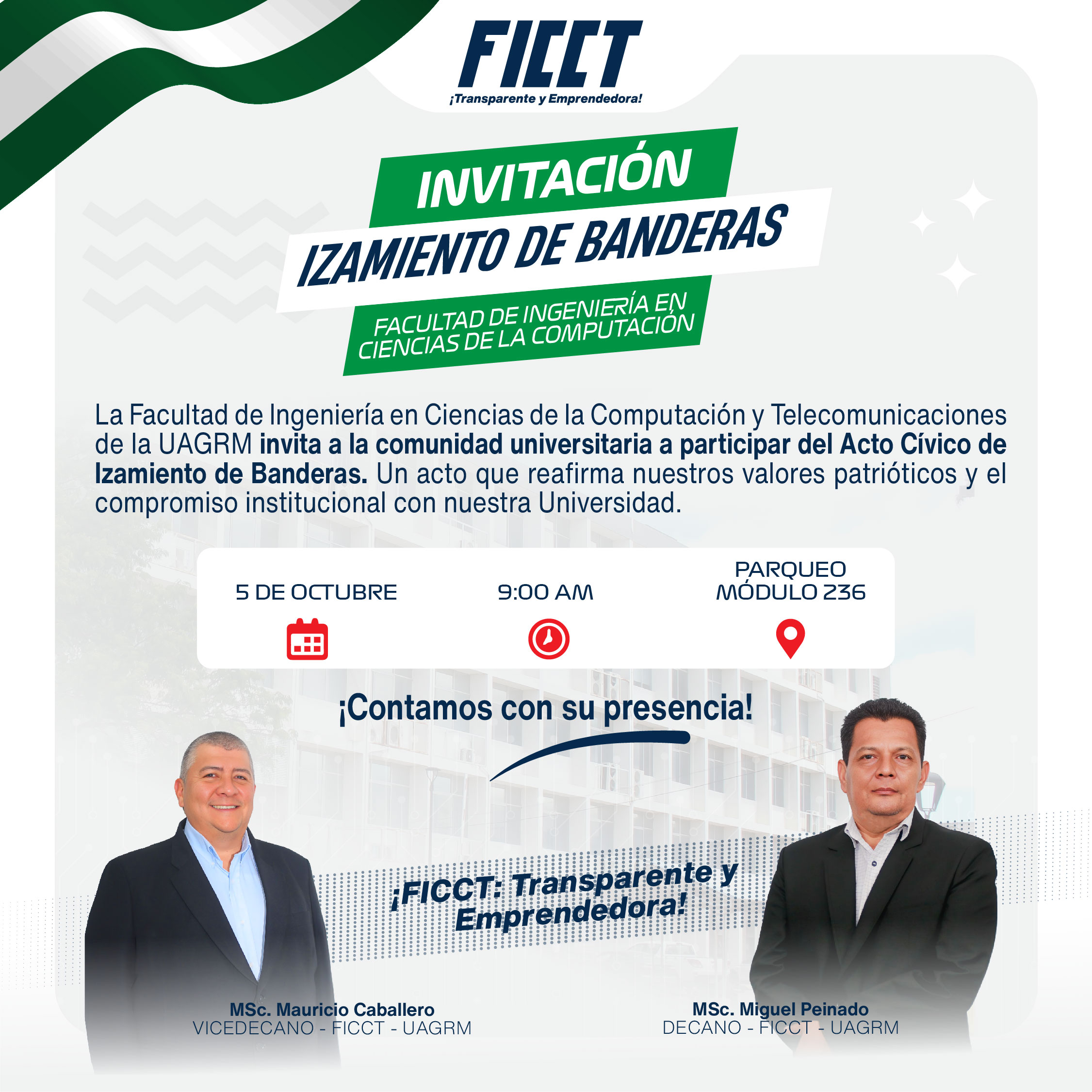 𝐈𝐍𝐕𝐈𝐓𝐀𝐂𝐈𝐎́𝐍 | 𝐀𝐂𝐓𝐎 𝐃𝐄 𝐈𝐙𝐀𝐌𝐈𝐄𝐍𝐓𝐎 𝐃𝐄 𝐁𝐀𝐍𝐃𝐄𝐑𝐀𝐒 𝐅𝐈𝐂𝐂𝐓