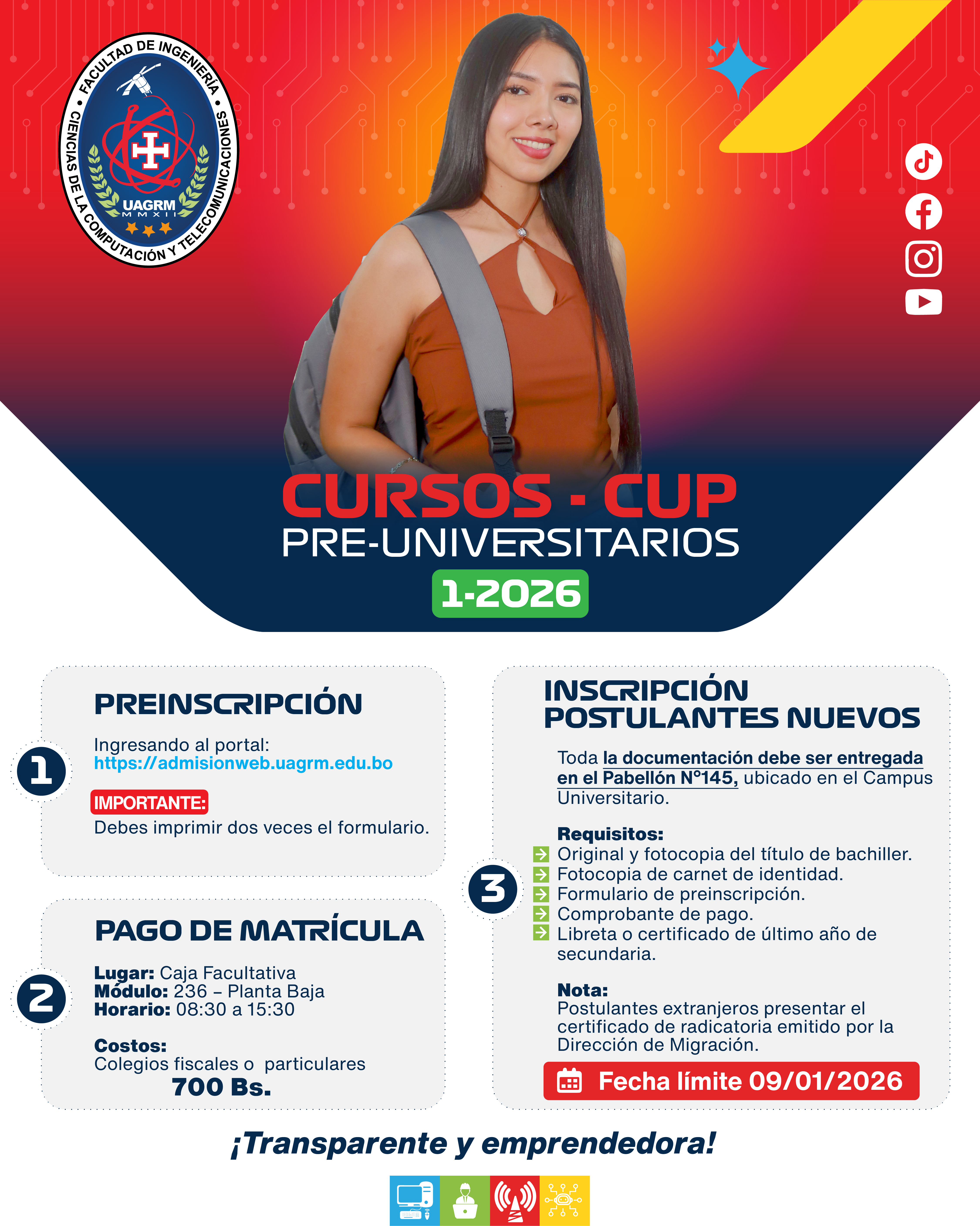 𝗖𝗨𝗣 - 𝗖𝗨𝗥𝗦𝗢𝗦 𝗣𝗥𝗘𝗨𝗡𝗜𝗩𝗘𝗥𝗦𝗜𝗧𝗔𝗥𝗜𝗢𝗦 FUCCT 𝟭-𝟮𝟬𝟮𝟲