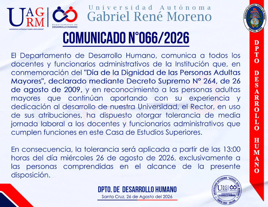 TOLERANCIA EN CONMEMORACIÓN DÍA DE LA DIGNIDAD DE LAS PERSONAS ADULTAS MAYORES