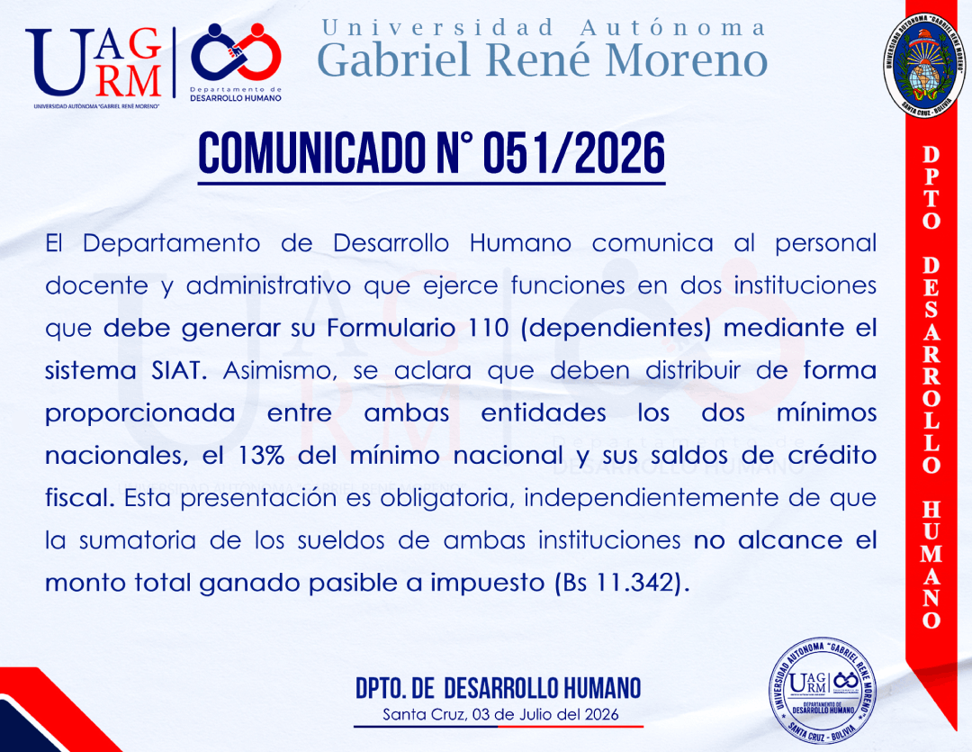 GENERAR FORMULARIO 110, PERSONAL DOCENTE Y ADMINISTRATIVO QUE EJERCE FUNCIONES EN 2 INSTITUCIONES