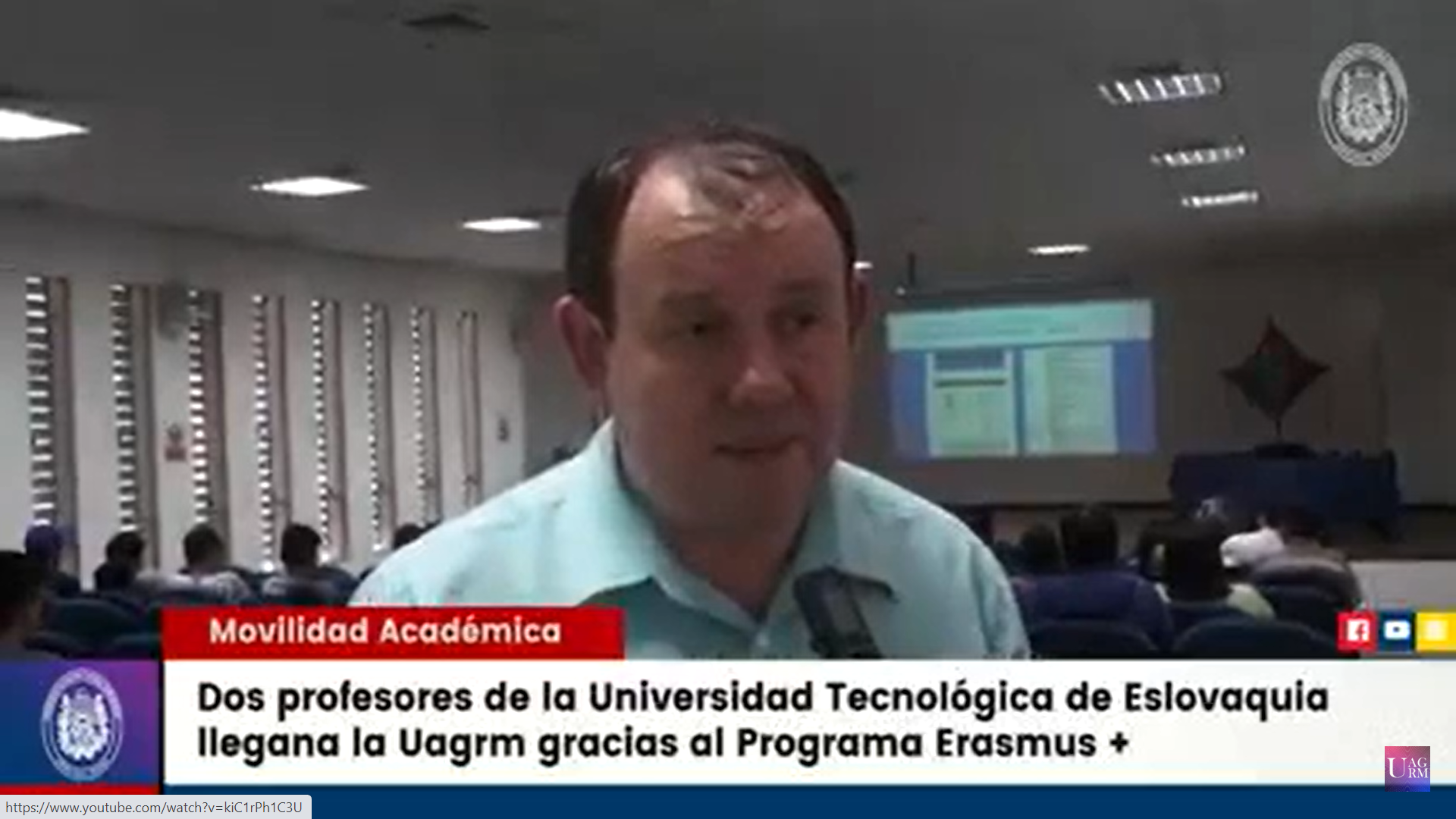 DOCENTES DE ESLOVAQUIA LLEGAN A LA U.A.G.R.M. GRACIAS AL PROGRAMA ERASMUS