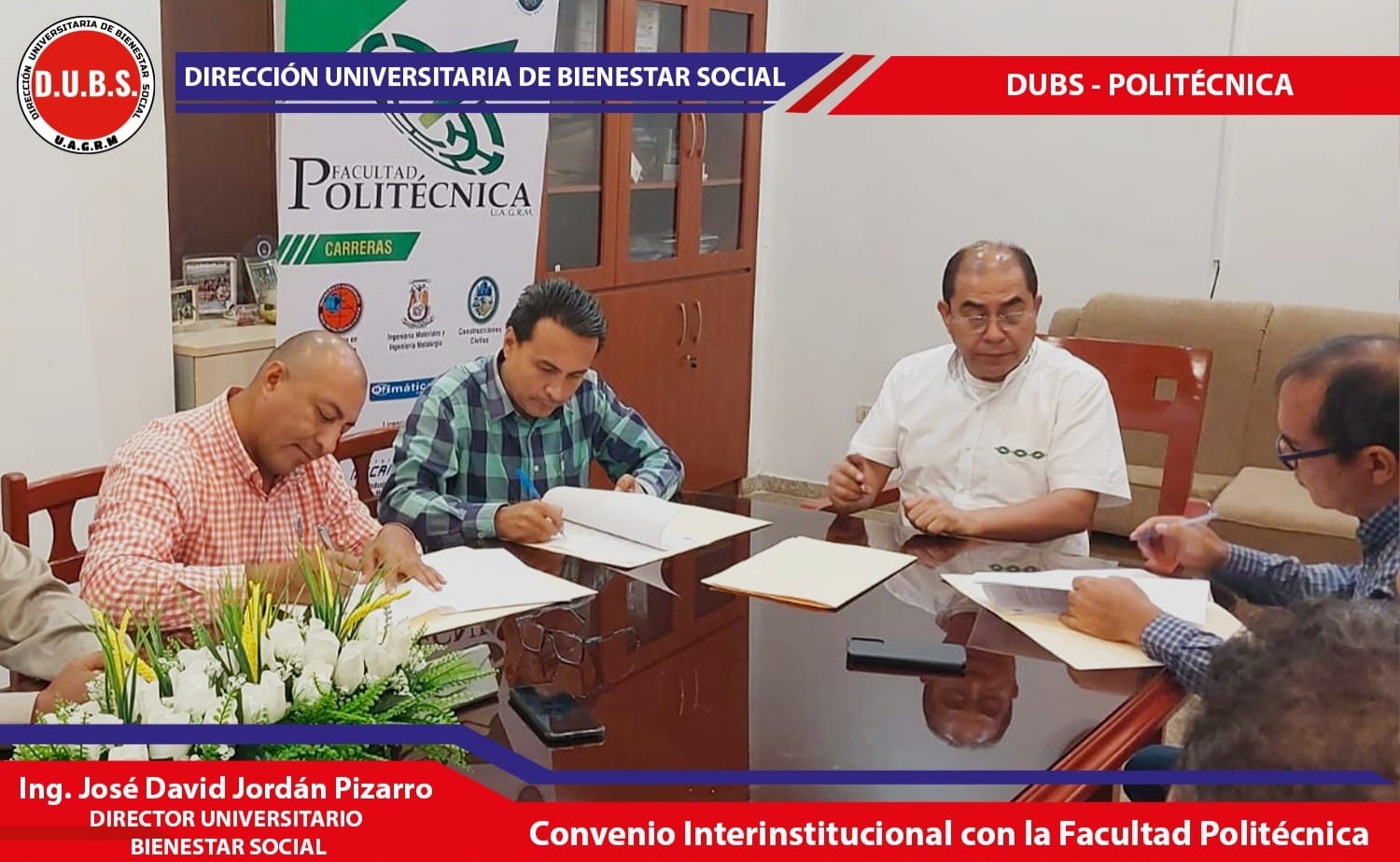 CONVENIO ESPECÍFICO DE COOPERACIÓN ENTRE LA D.U.B.S. Y LA FACULTAD DE POLITÉCNICA
