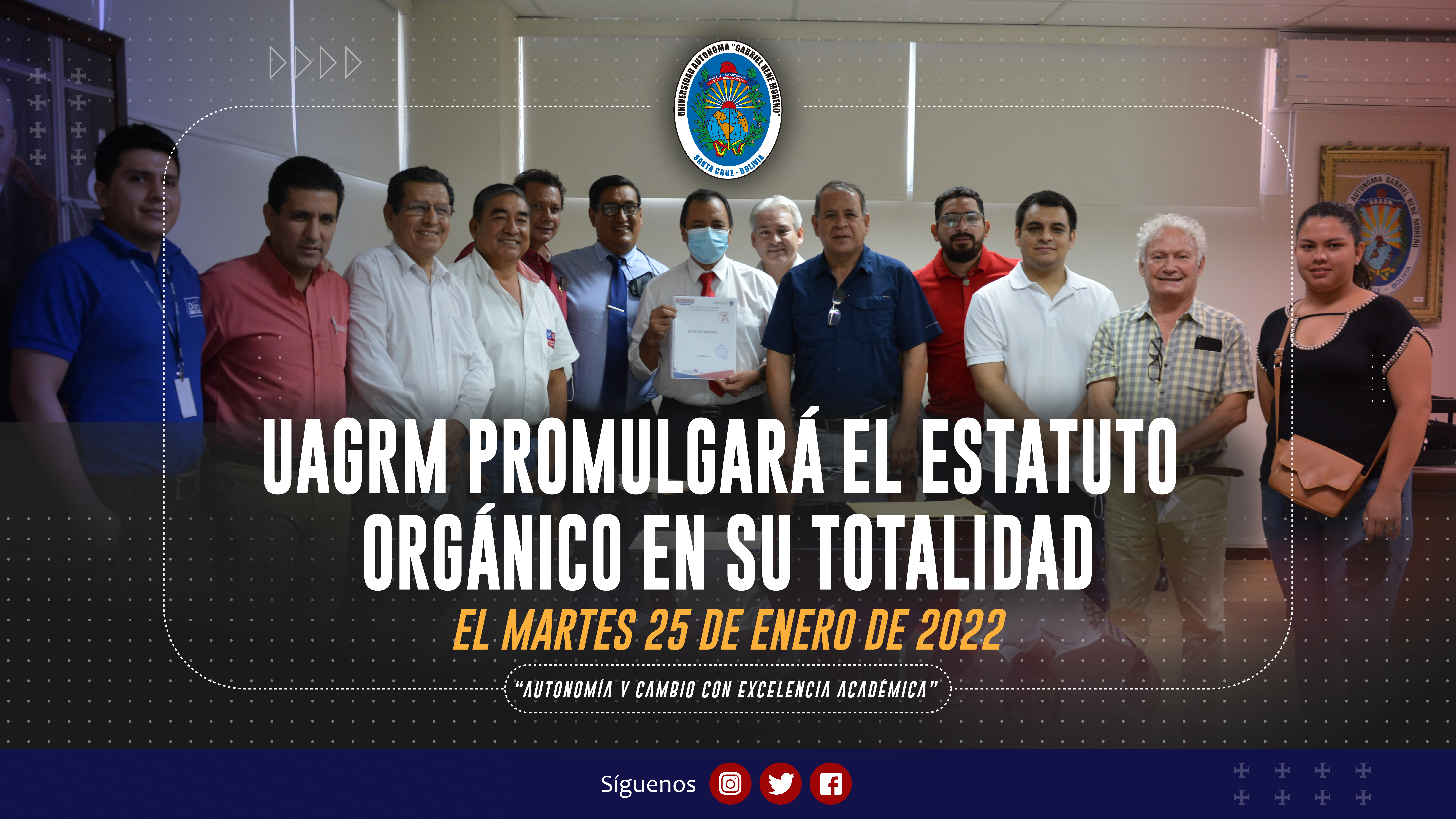 𝑬𝑺𝑻𝑨𝑻𝑼𝑻𝑶 𝑶𝑹𝑮Á𝑵𝑰𝑪𝑶 𝑫𝑬 𝑳𝑨 𝑼𝑨𝑮𝑹𝑴 𝑺𝑬𝑹Á 𝑷𝑹𝑶𝑴𝑼𝑳𝑮𝑨𝑫𝑶 𝑬𝑵 𝑺𝑼 𝑻𝑶𝑻𝑨𝑳𝑰𝑫𝑨𝑫 𝑬𝑳 𝑴𝑨𝑹𝑻𝑬𝑺, 25 𝑫𝑬 𝑬𝑵𝑬𝑹𝑶