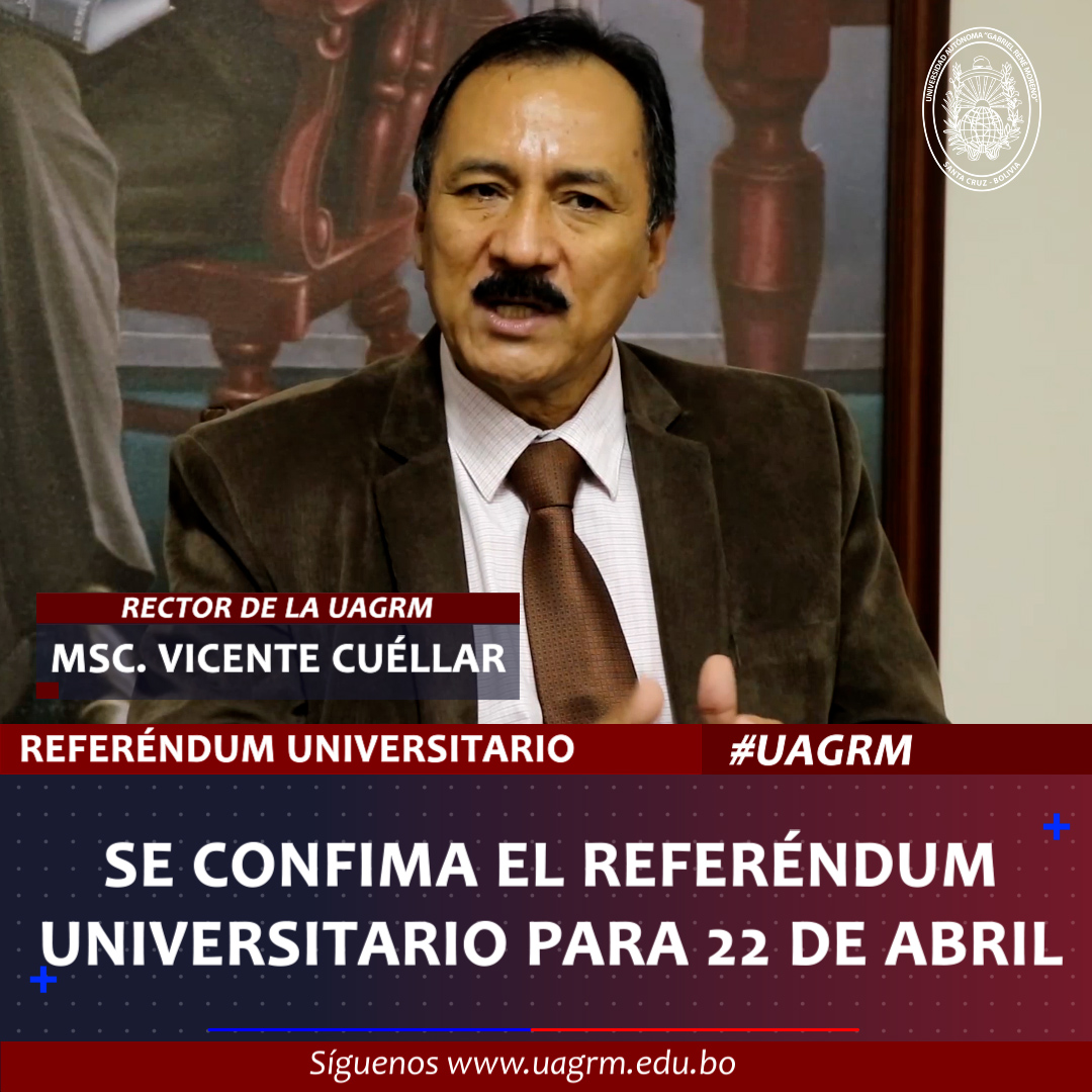 SE CONFIRMA EL REFERÉNDUM UNIVERSITARIO PARA EL 22 DE ABRIL.