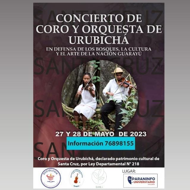 🎻🎶 TE INVITAMOS AL GRAN EVENTO POR EL DÍA DE LA MADRE CONCIERTO DEL CORO Y ORQUESTA DE URUBICHÁ: "EN DEFENSA DE LOS BOSQUES, LA CULTURA Y EL ARTE DE LA NACIÓN GWARAYU" 💚💛🧡