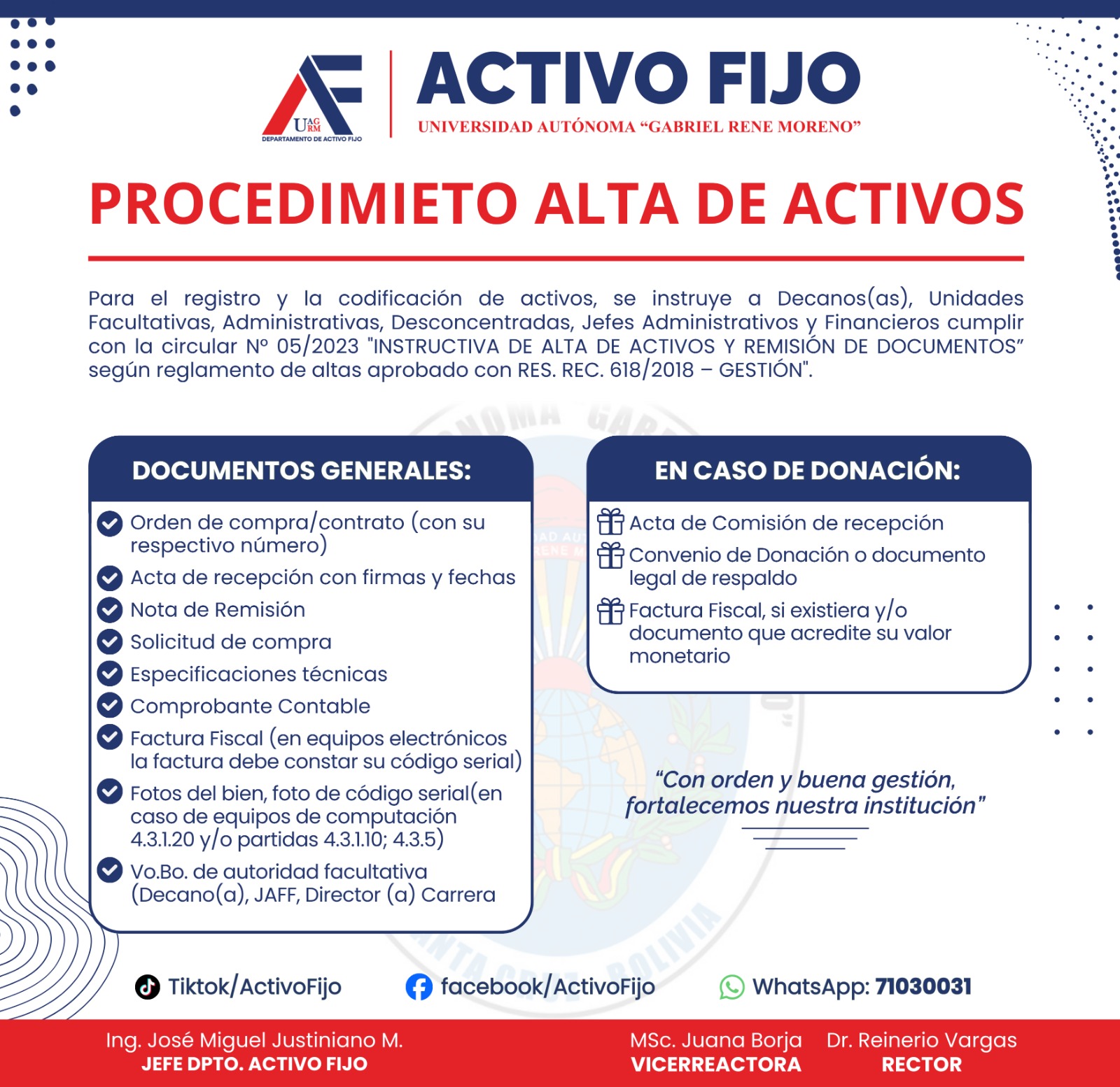 PROCEDIMIENTO DE ALTA