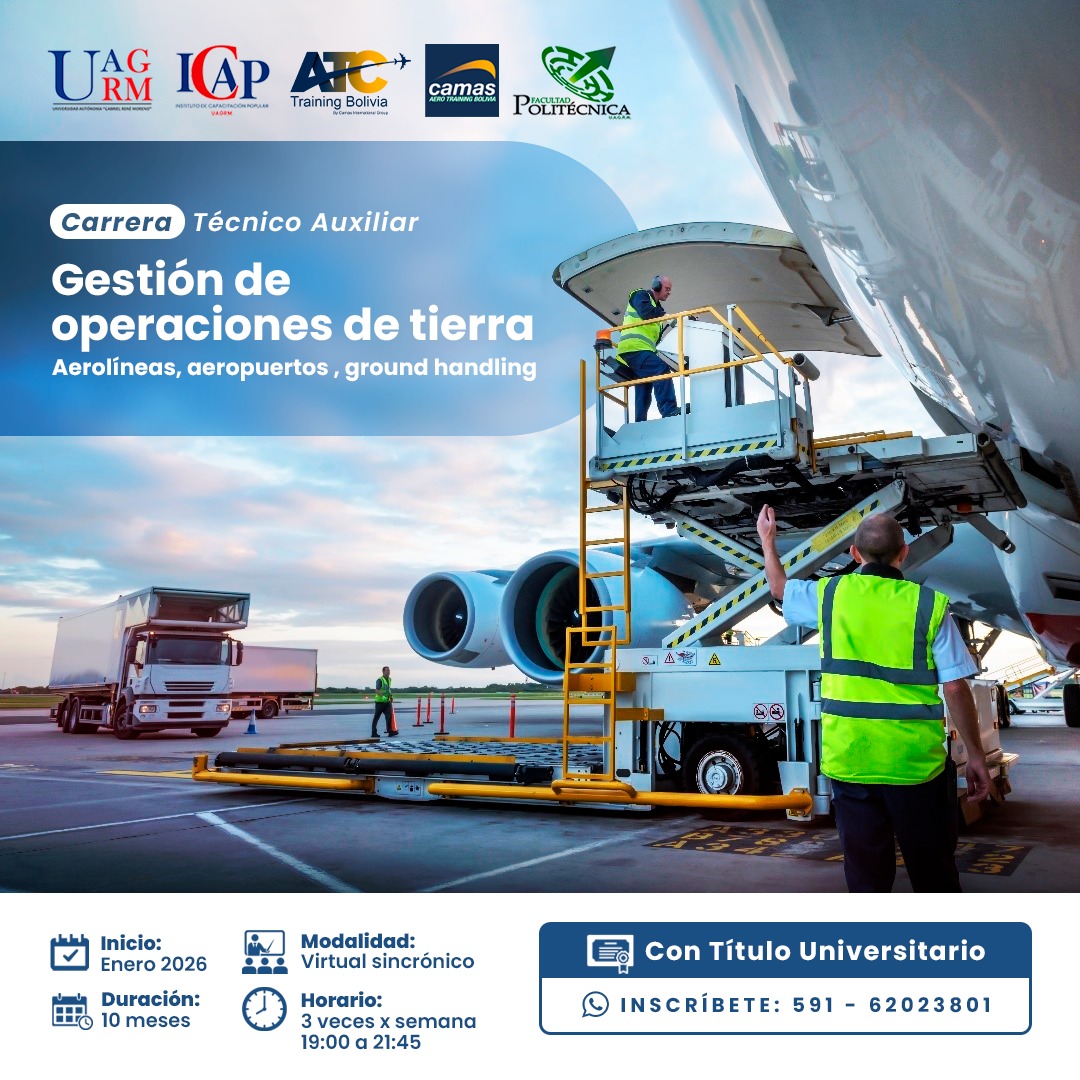 ICAP-UAGRM Y CAMAS AEREO TRAINING CENTER BOLIVIA FIRMAN CONVENIO ESPECÍFICO DE COOPERACIÓN INSTITUCIONAL