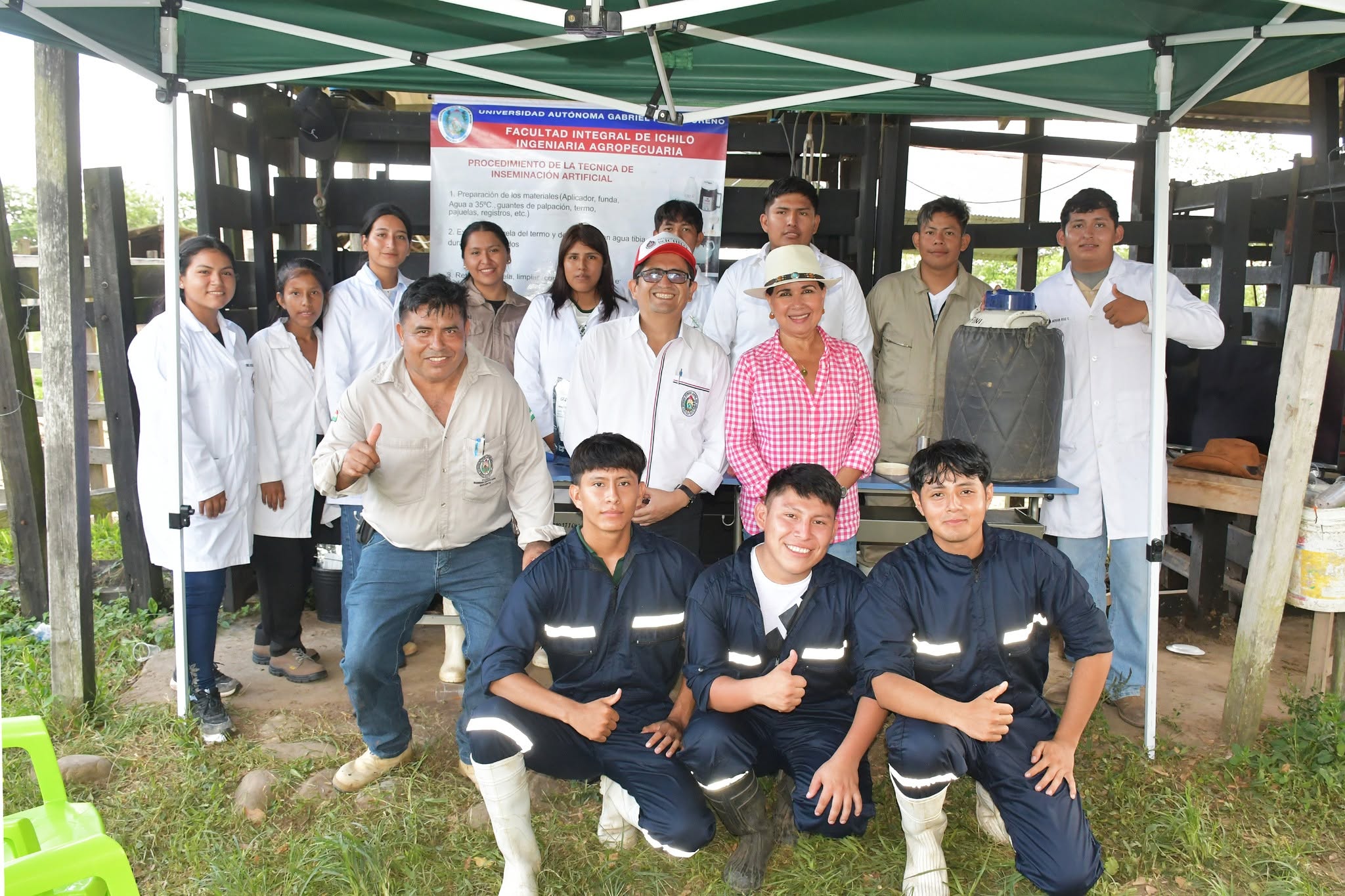 La UAGRM impulsa la producción agrícola y pecuaria en el día de campo de la FINI