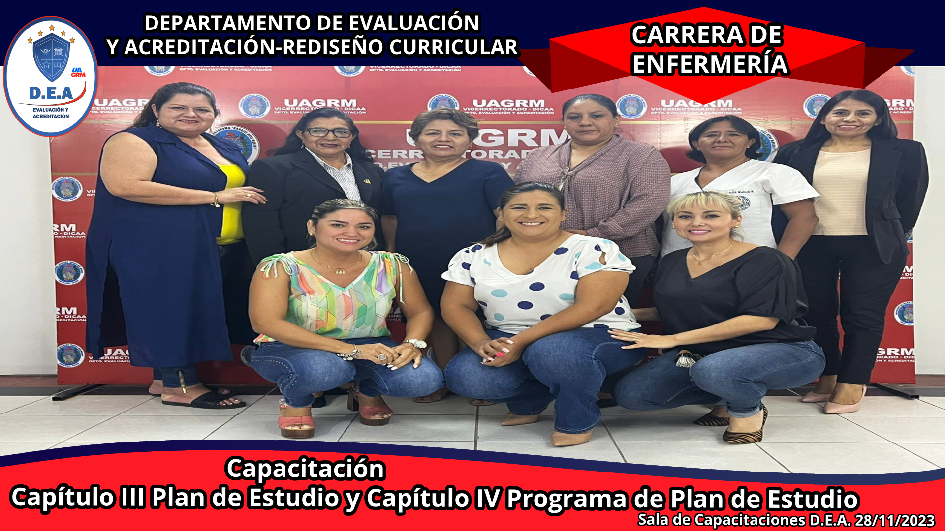 Capacitación de Rediseño Curricular Carrera de Enfermería.
