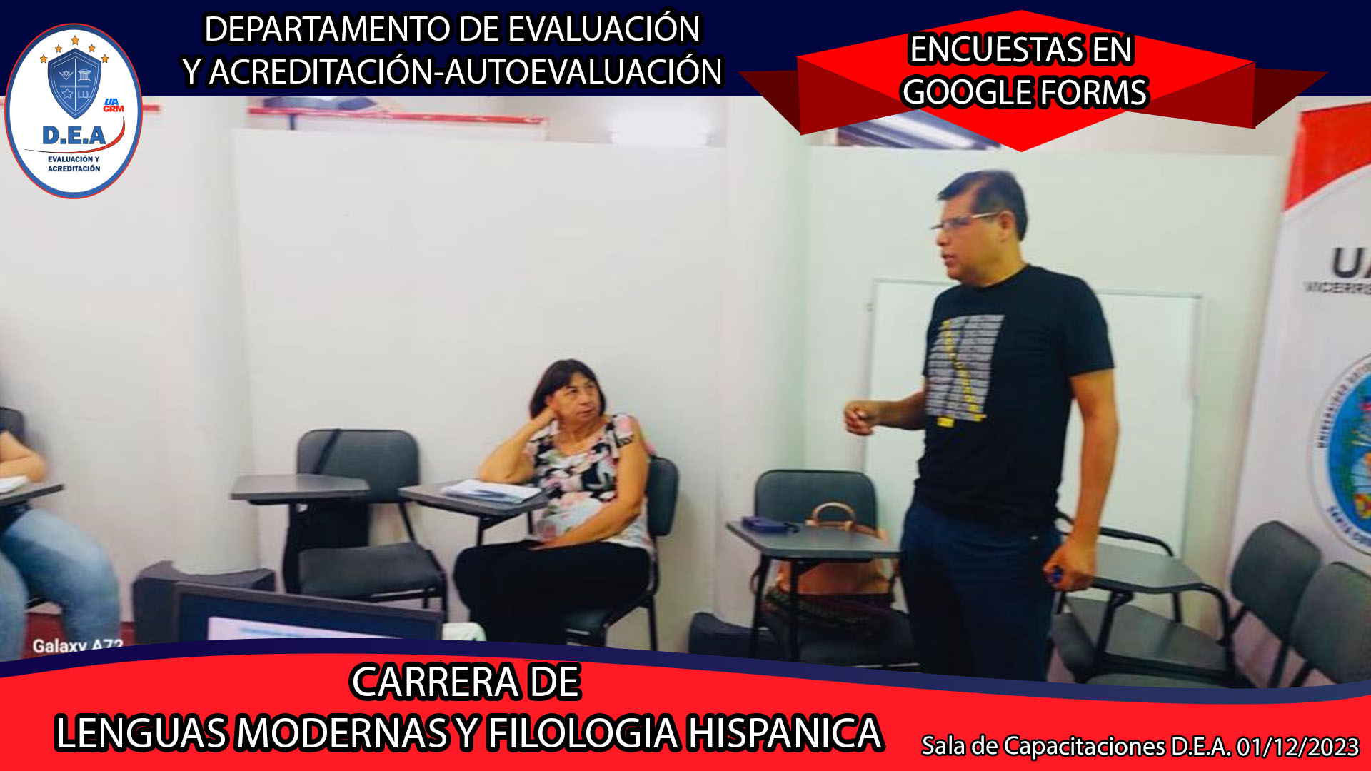 Capacitación Levantamiento de Encuestas Carrera de Lenguas Modernas y Filología Hispánica