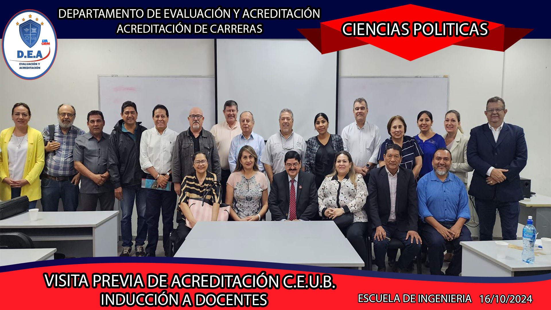 VISITA PREVIA ACREDITACIÓN C.E.U.B. CIENCIAS POLÍTICAS