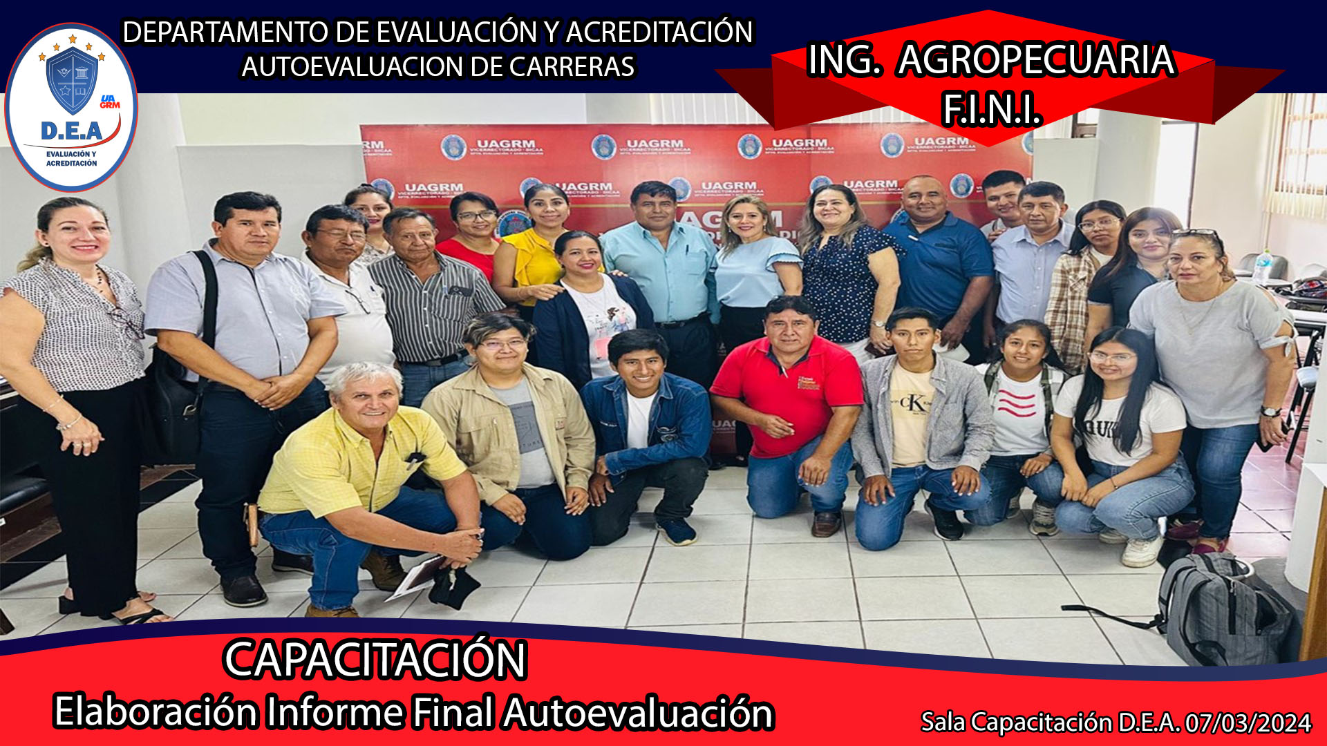 Capacitación a Comisión de Autoevaluación sobre Informe Final