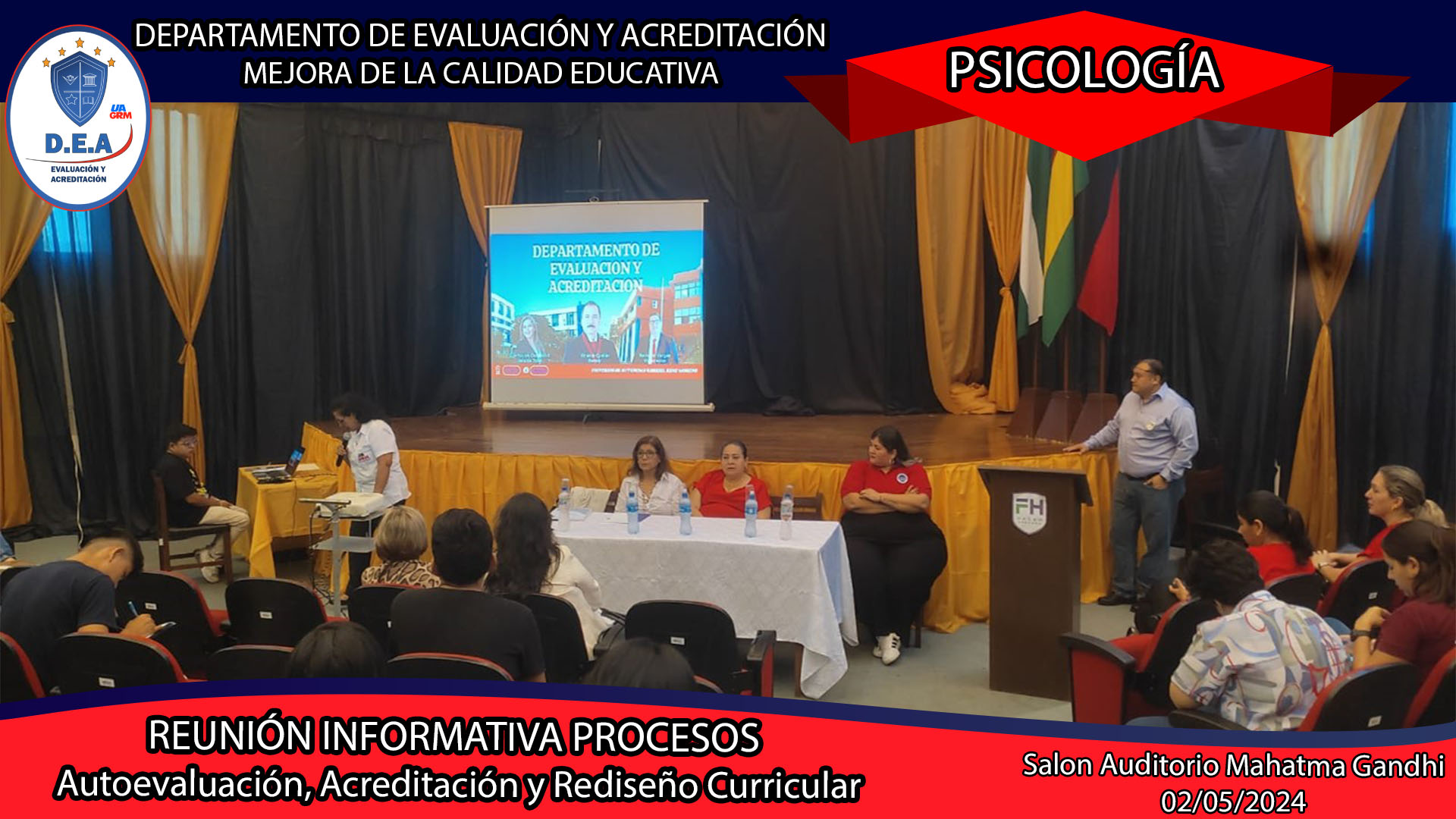 Reunión Informativa de los Procesos de Autoevaluación, Acreditación y Rediseño Curricular