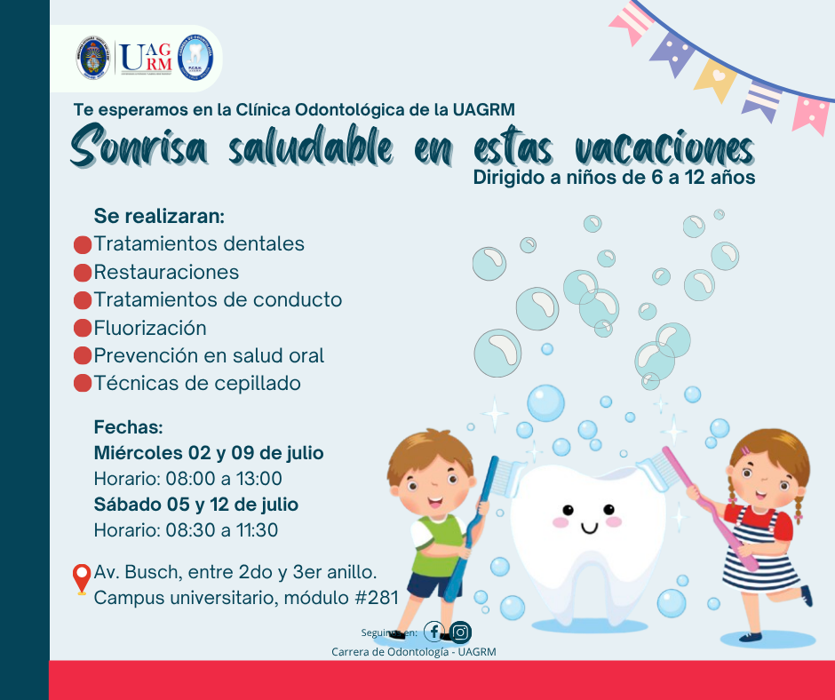 ¡𝐍𝐢𝐧̃𝐨𝐬 𝐲 𝐧𝐢𝐧̃𝐚𝐬, 𝐚𝐩𝐫𝐨𝐯𝐞𝐜𝐡𝐞𝐧 𝐬𝐮𝐬 𝐯𝐚𝐜𝐚𝐜𝐢𝐨𝐧𝐞𝐬 𝐩𝐚𝐫𝐚 𝐯𝐢𝐬𝐢𝐭𝐚𝐫 𝐥𝐚 𝐂𝐥𝐢́𝐧𝐢𝐜𝐚 𝐎𝐝𝐨𝐧𝐭𝐨𝐥𝐨́𝐠𝐢𝐜𝐚 𝐝𝐞 𝐥𝐚 𝐔𝐀𝐆𝐑𝐌❗