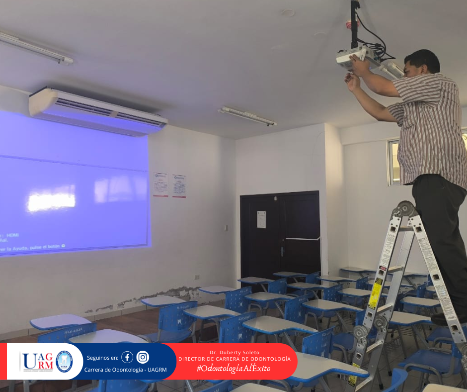 Mantenimiento de equipos en aulas asignadas a la Carrera de Odontología