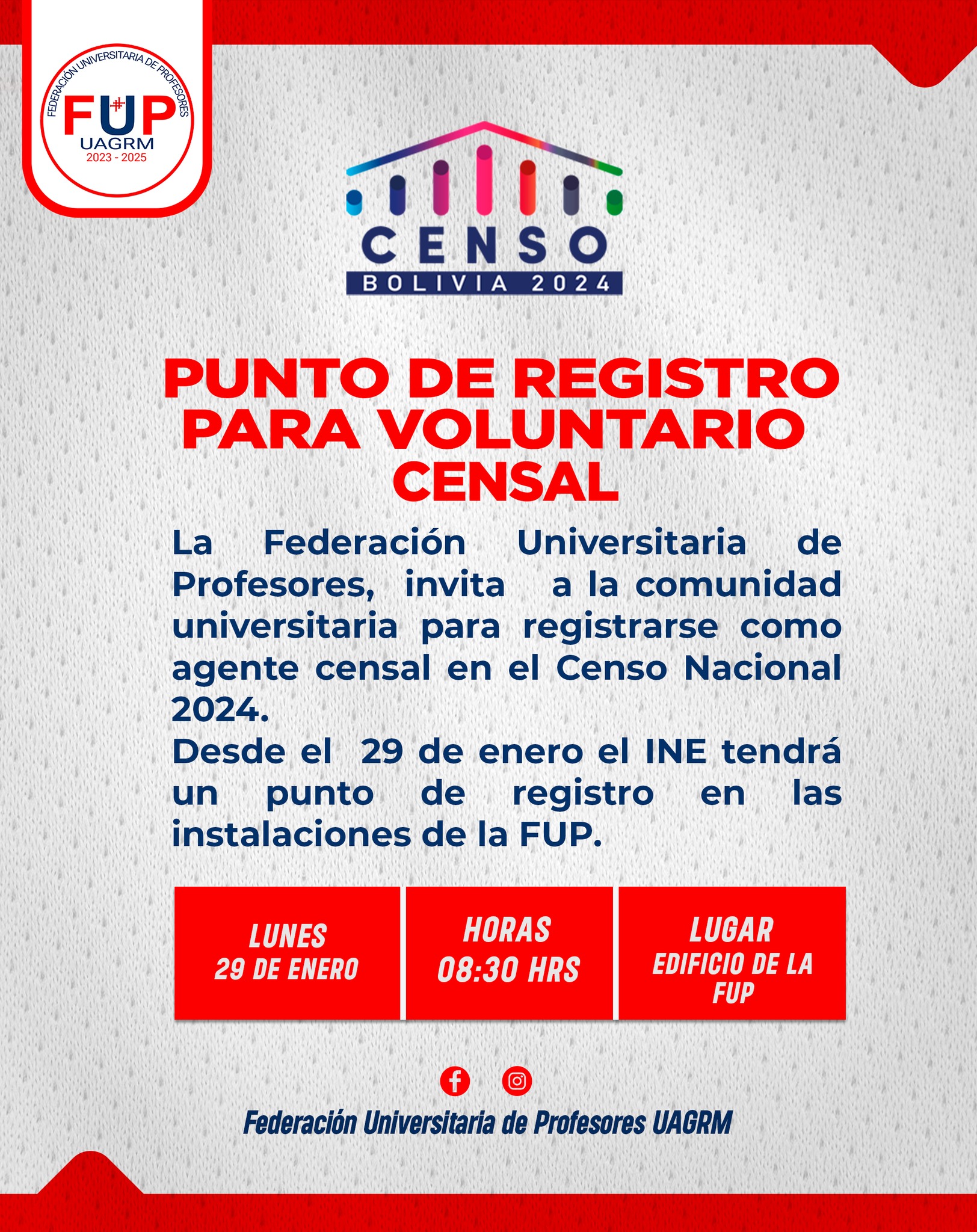 𝐏𝐔𝐍𝐓𝐎 𝐃𝐄 𝐑𝐄𝐆𝐈𝐒𝐓𝐑𝐎 𝐏𝐀𝐑𝐀 𝐕𝐎𝐋𝐔𝐍𝐓𝐀𝐑𝐈𝐎 𝐂𝐄𝐍𝐒𝐀𝐋