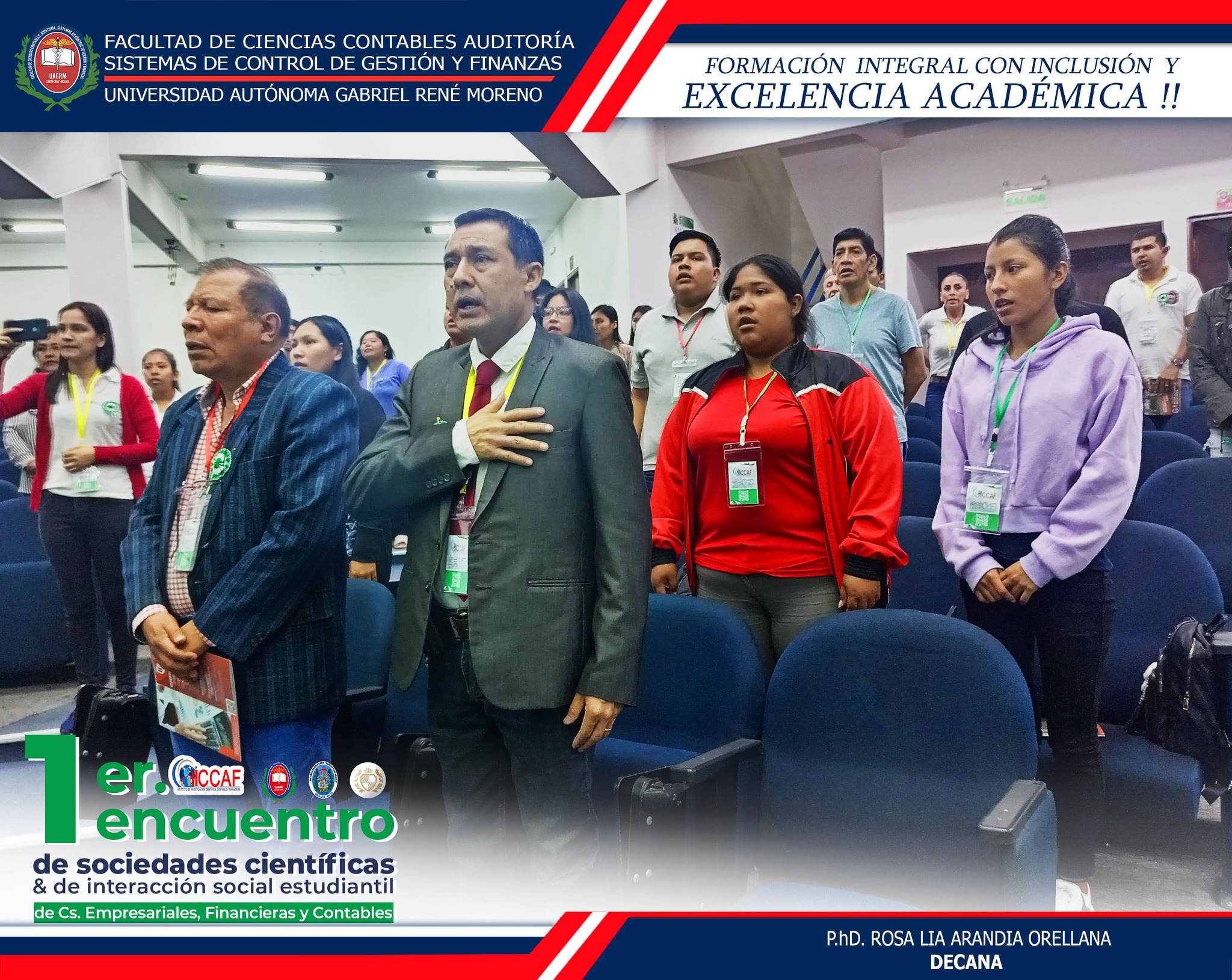 1ER ENCUENTRO DE SOCIENDADES CIENTIFICAS & DE INTEGRACION SOCIAL ESTUDIANTIL, ORGANIZADO POR EL INSTITUTO DE INVESTIGACION CIENTIFICA Y CONTABLE DE LA FACULTAD DE CIENCIAS CONTABLES.