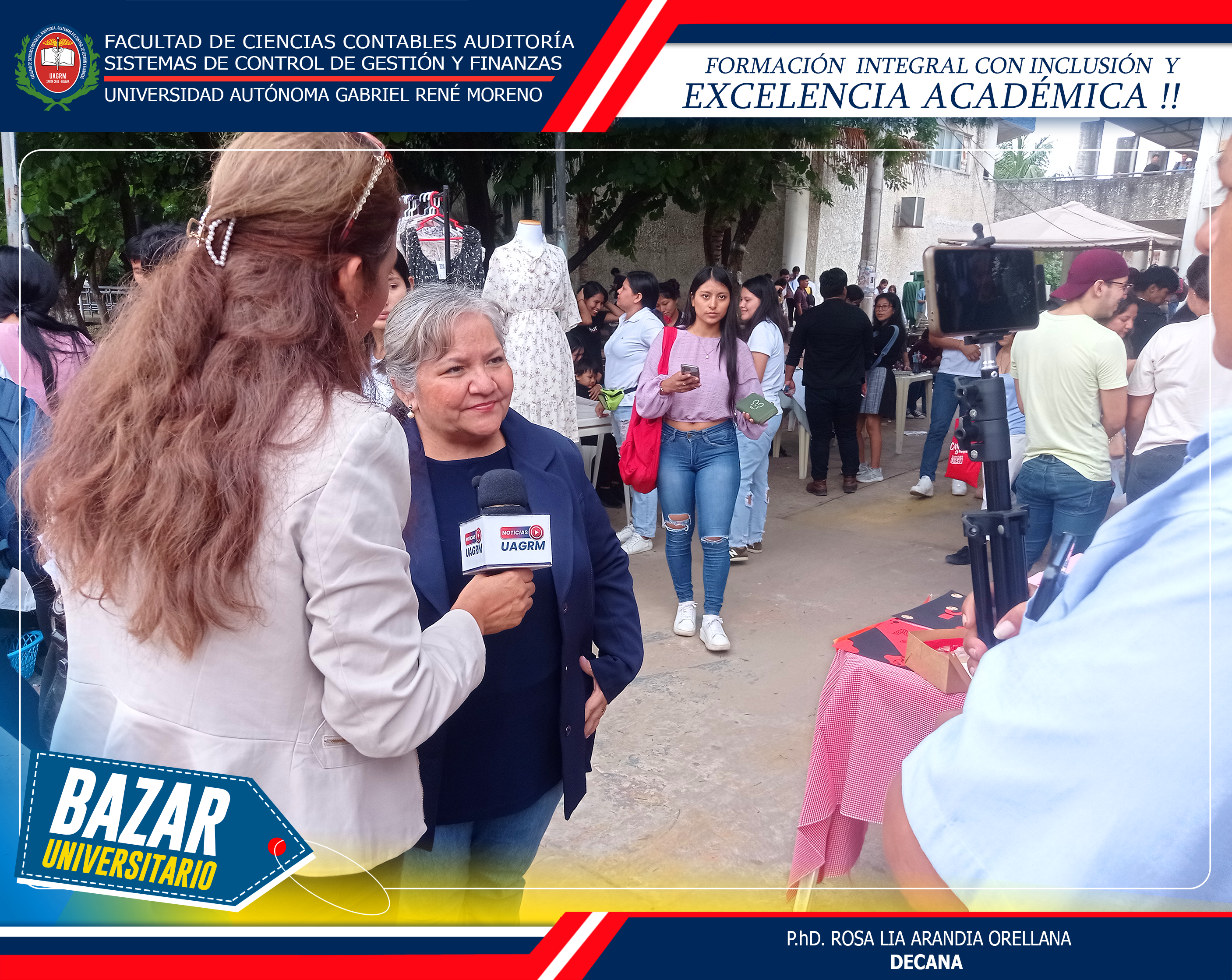 1er BAZAR UNIVERSITARIO DE LA FACULTAD DE CIENCIAS CONTABLES, AUDITORIA, SISTEMAS DE CONTROL DE GESTION Y FINANZAS.
