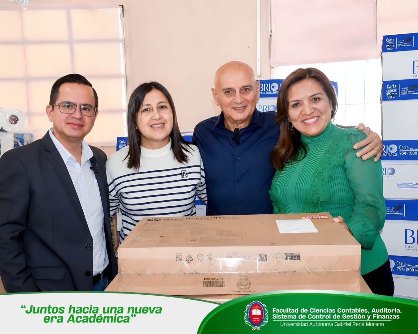 La Facultad de Ciencias Contables fortalece su infraestructura académica con la entrega de nuevos equipos tecnológicos