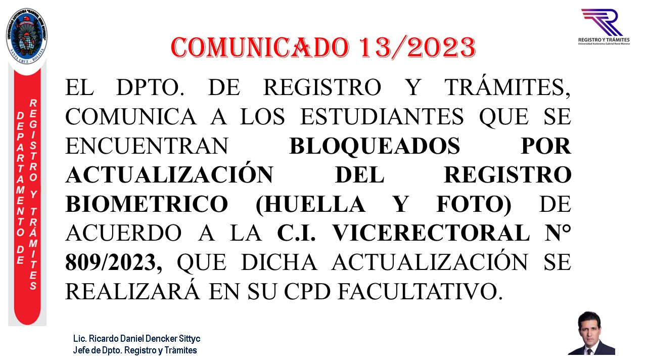 ACTUALIZACIÓN DE REGISTRO BIOMETRICO