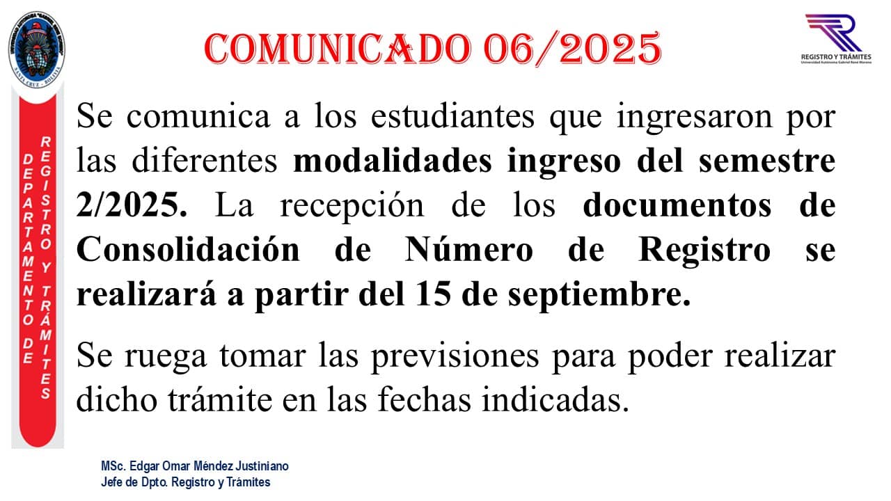 CONSOLIDACIÓN DE REGISTRO 2-2025