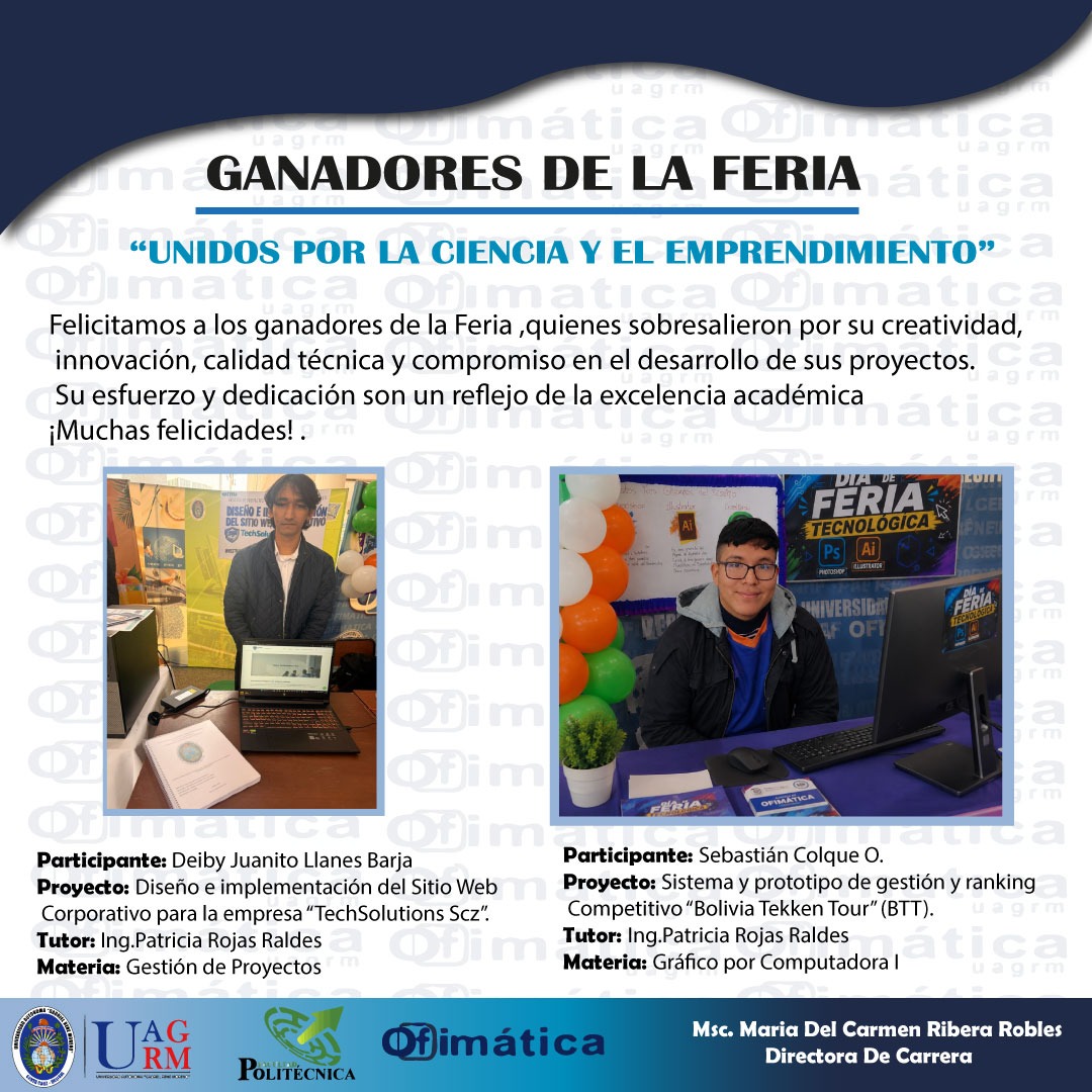 GANADORES DE LA FERIA