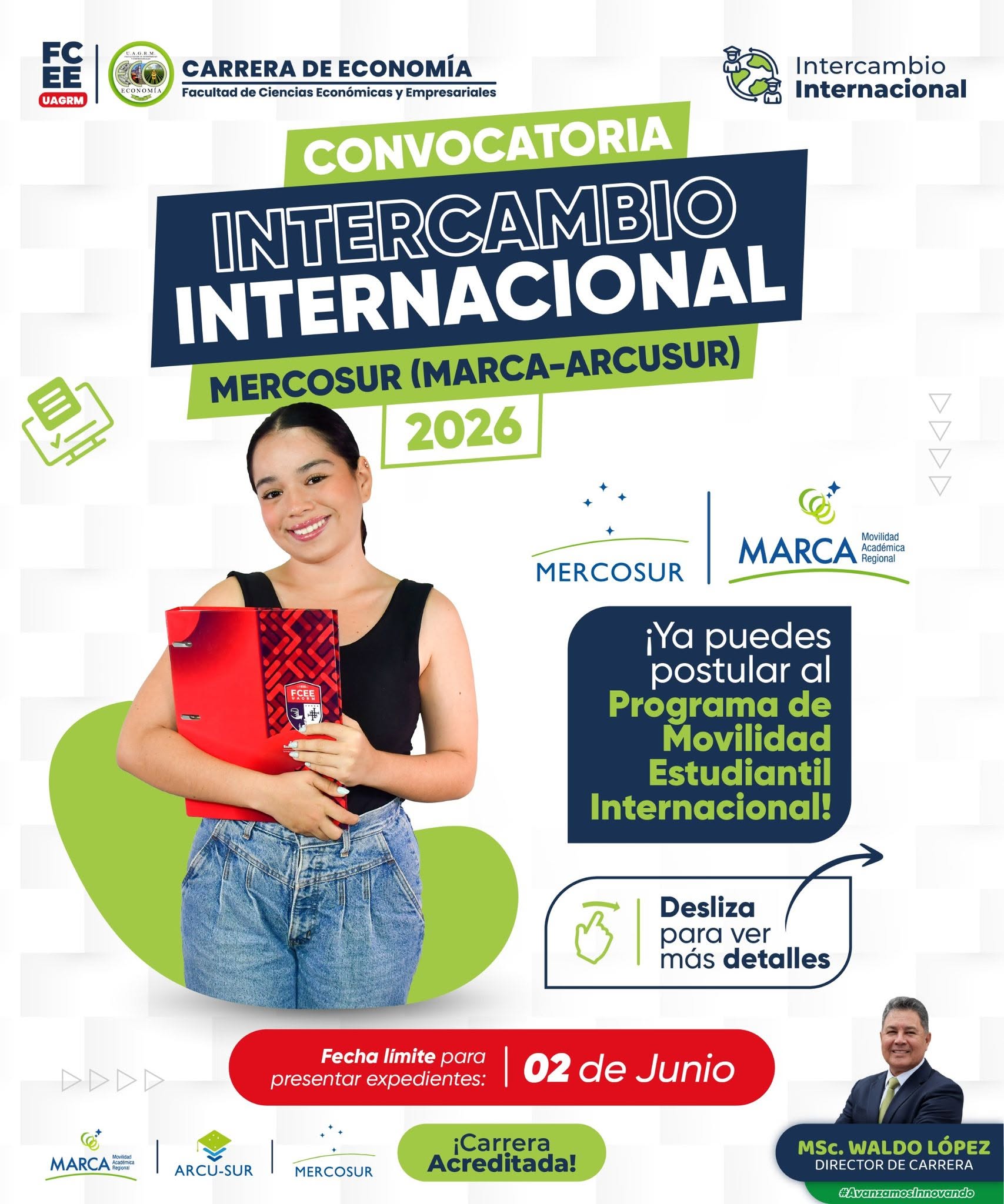Convocatoria al Programa de Movilidad Estudiantil MARCA &ndash; MERCOSUR 2026