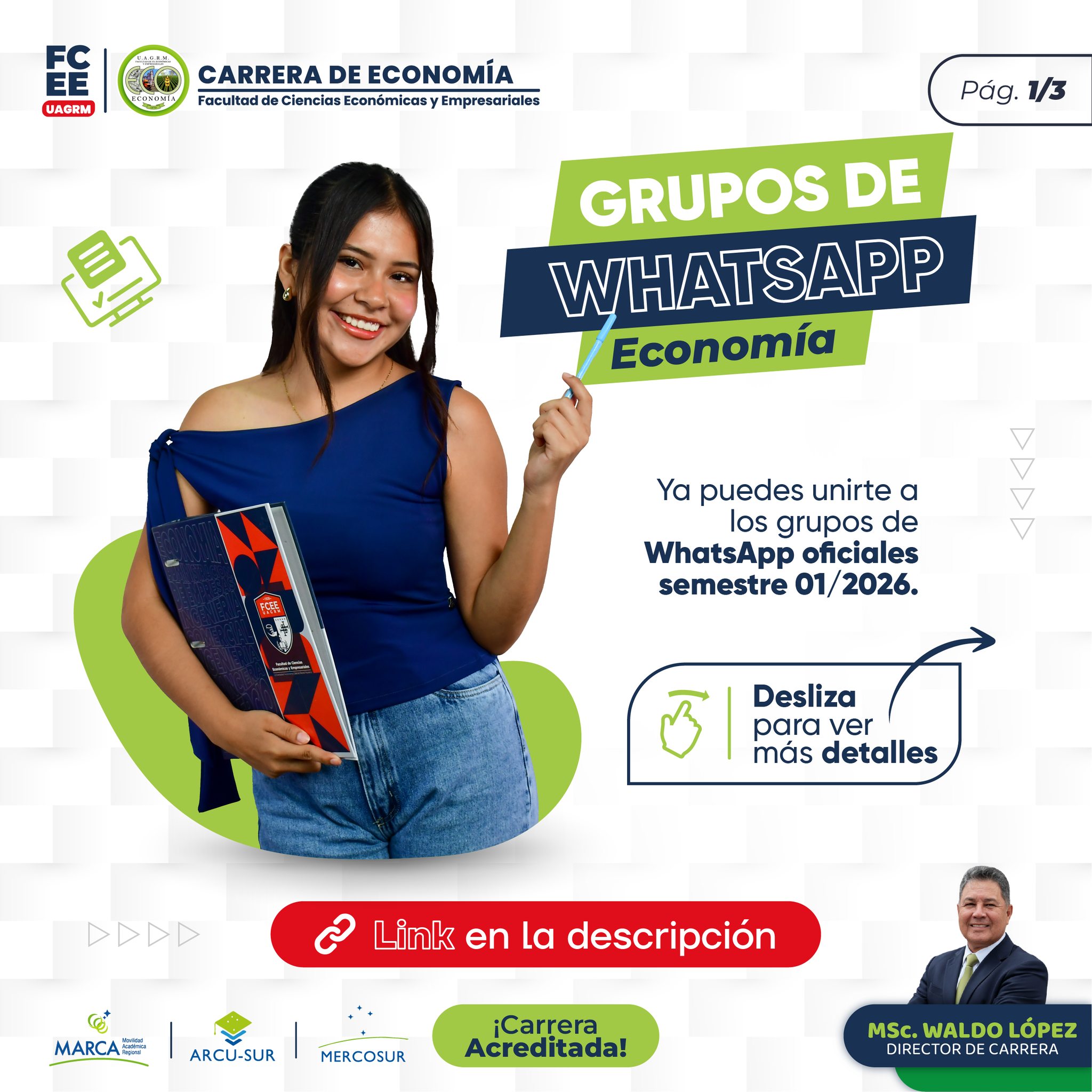 Grupos de WhatsApp Oficiales | Economía 1/2026