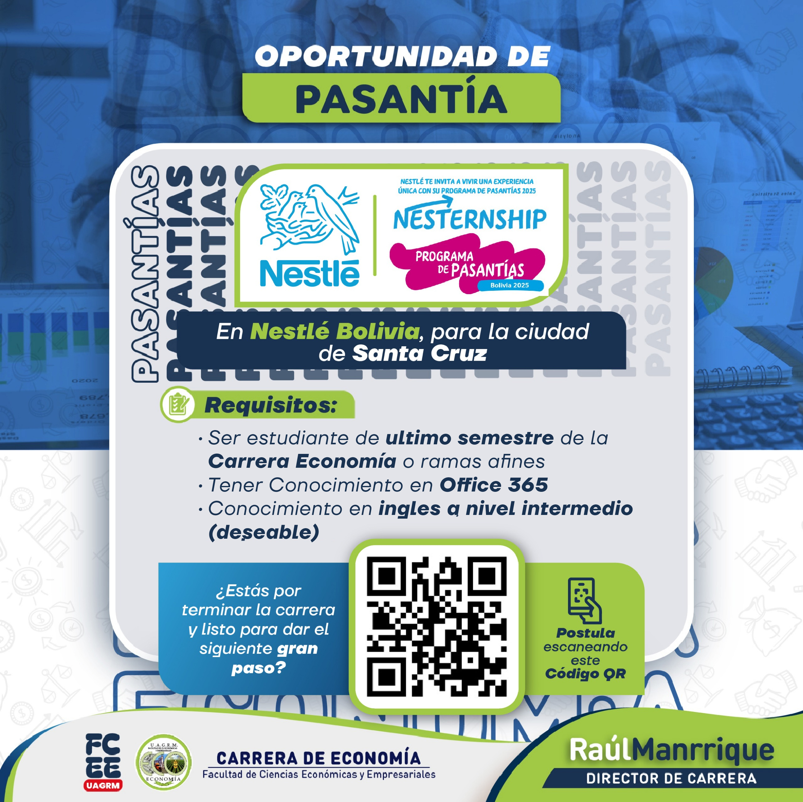 Programa de pasantías profesionales en Nestlé Bolivia